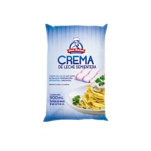 Crema De Leche Semientera UHT Don Battel x 900 Ml Bolsa - Bolsa