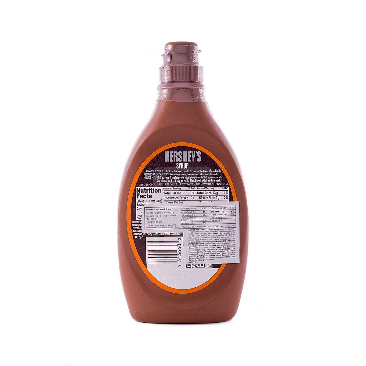 10X Salsa Caramelo Hersheys x 623 Gr Pet