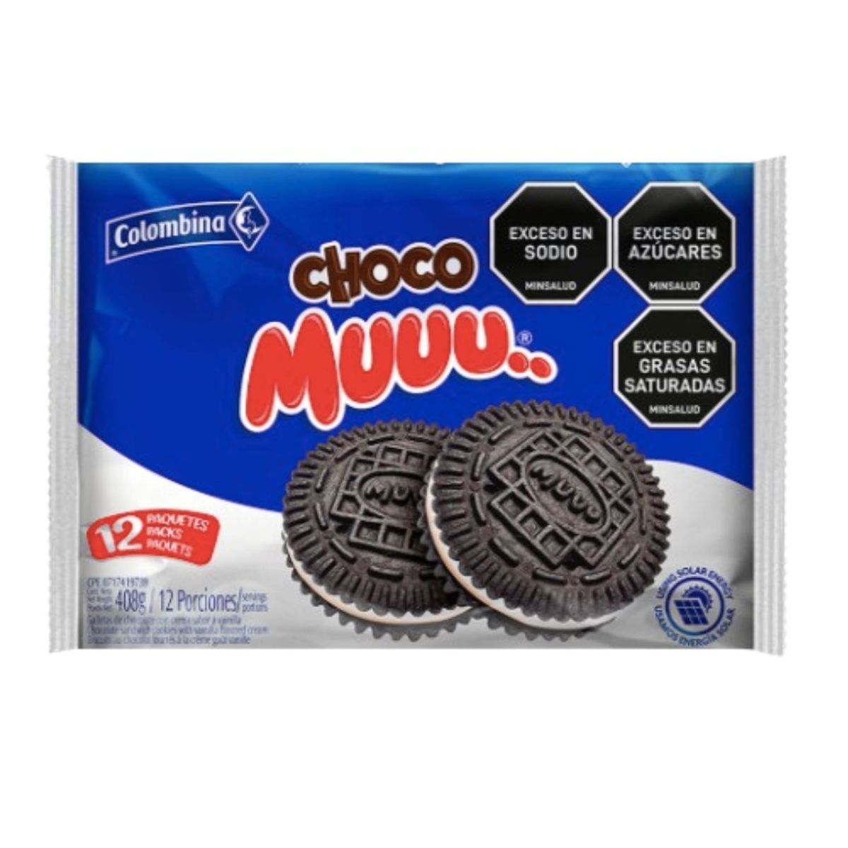 10X Galletas Choco Muuu 34 Gr x 12 Und