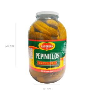 Pepinillos En Vinagre Entero La Coruña x 4000 Gr - Unidad