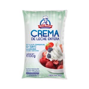 Crema De Leche Entera UHT Don Battel x 1 Litro Bolsa - Bolsa