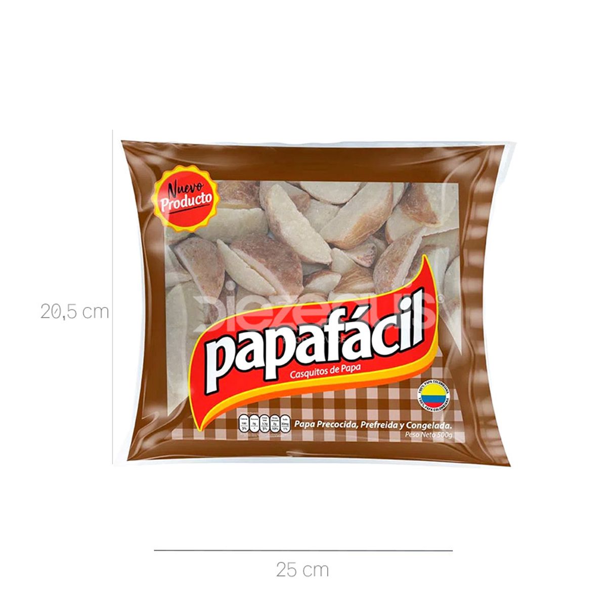 10X Papa En Cascos PapaFacil Premium McCain Bolsa x 500 Gr