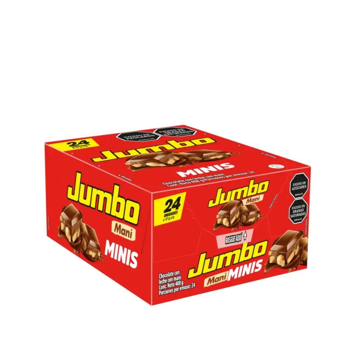 10X Chocolatina Jumbo 18 Gr x 24 und