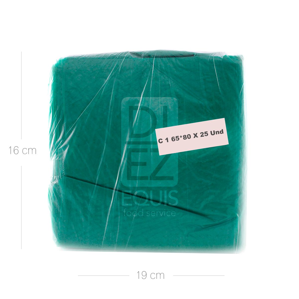 10X Bolsa Basura Verde C1 65 x 80 Cm x 25 Und