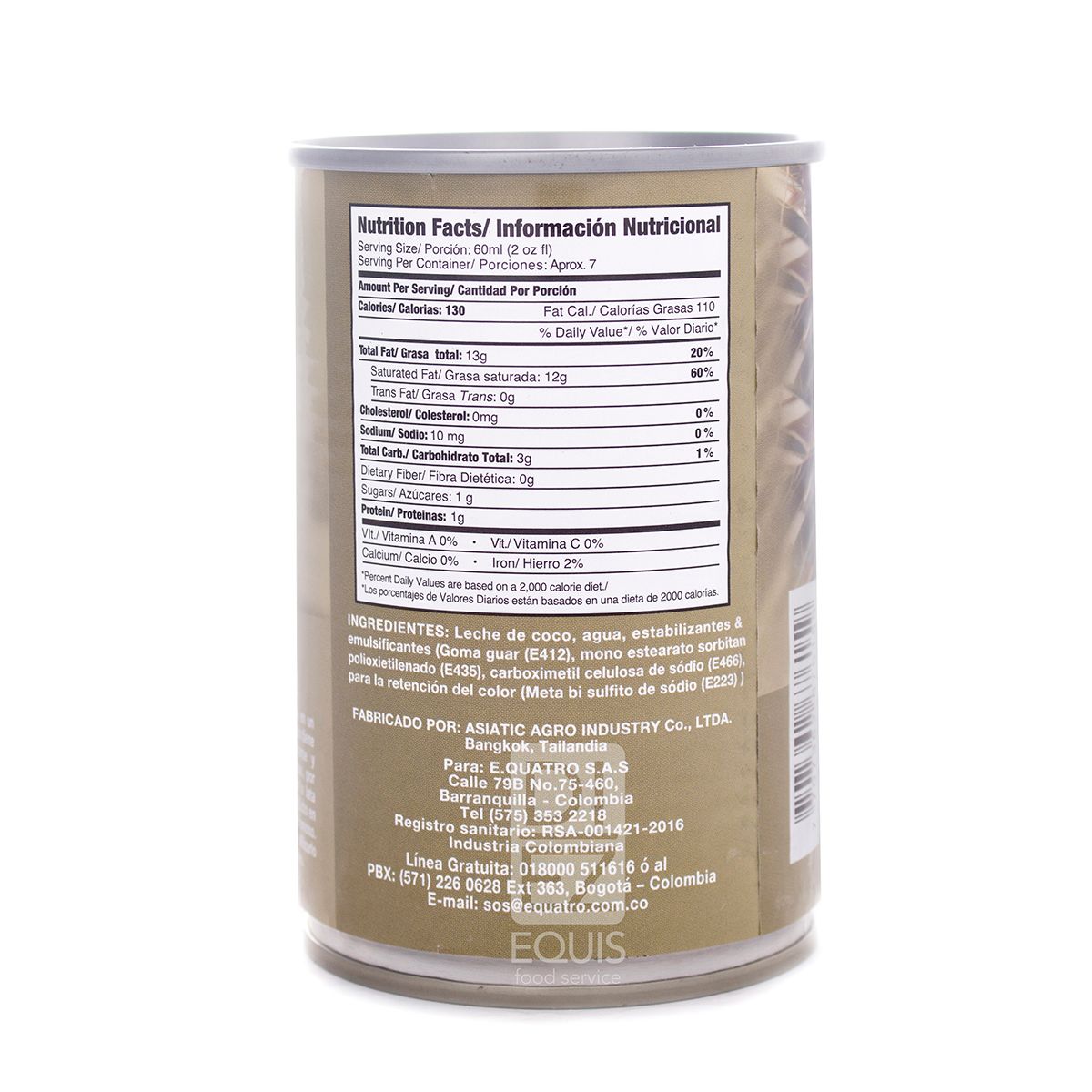 10X Crema De Coco Kari x 400 ML Lata