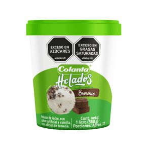 Helado Colanta De Brownie x 1 Litro Neto 500 Gr - Unidad