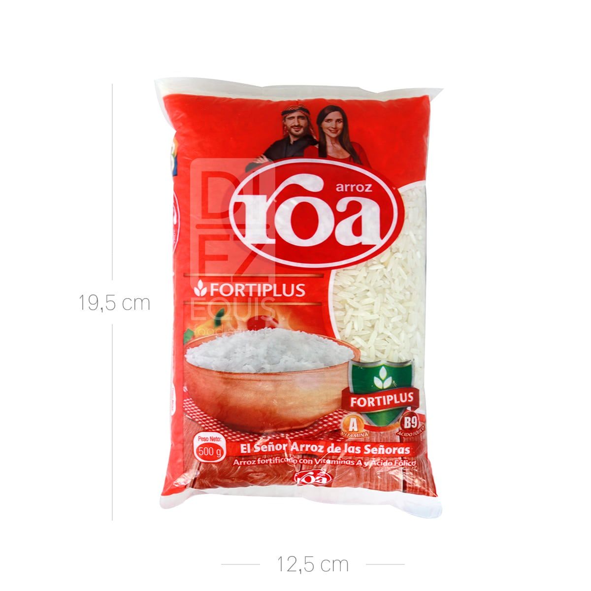 10X Arroz Roa Bolsa x 500 Gr