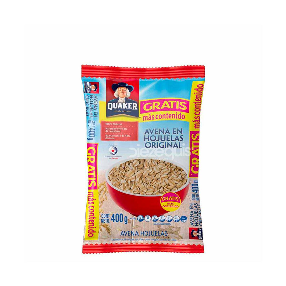 10X Avena en Hojuelas Quaker x 400 Gr
