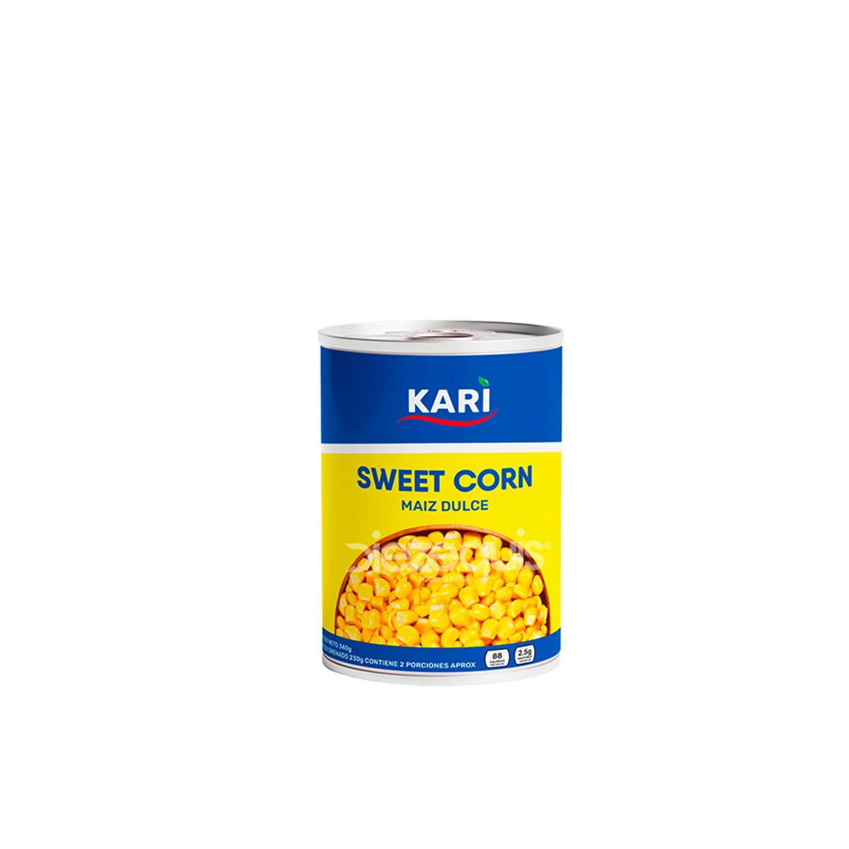 10X Maíz Tierno Kari x 340 Gr Lata Drenado 230/250 Gr