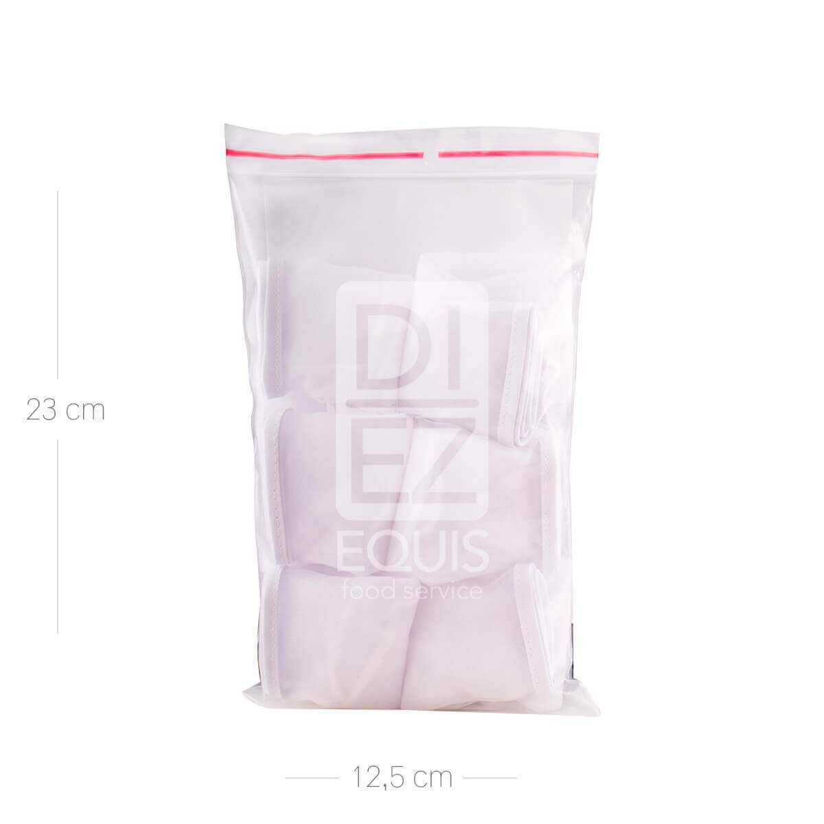 10X Gorro Blanco Tipo Veneciano en Velo Latexport x 6 Und