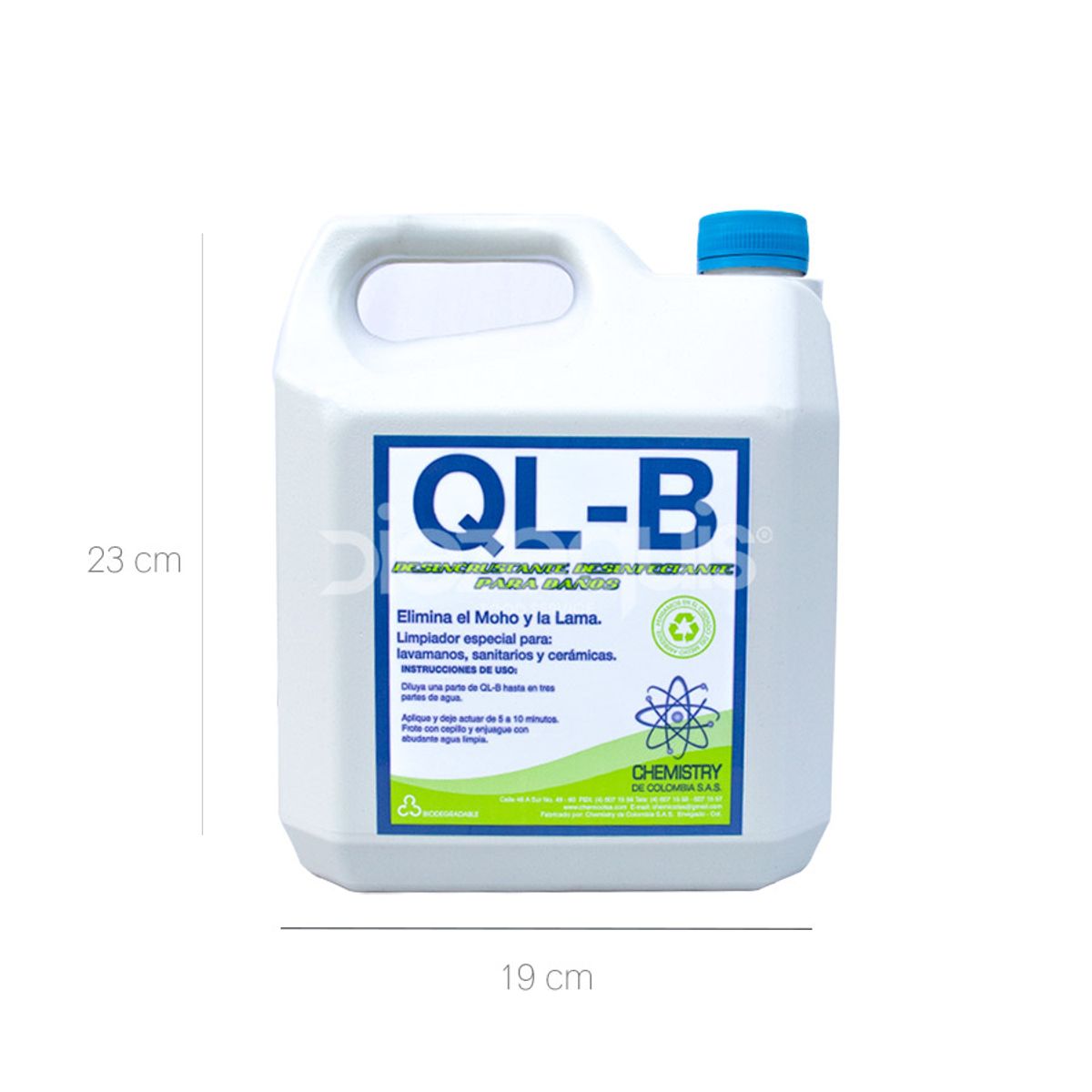 10X Desincrustante Para Baños Y Cerámica QLB Chemistry x 4 Litros Galon