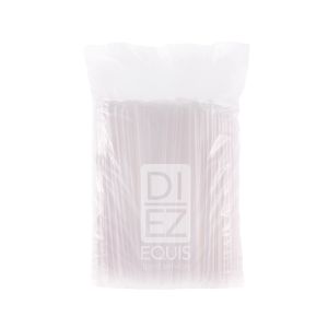 Pitillo Jumbo Transparente Empacado  19.5 cm CP Bolsa x 500 Und - Paquete