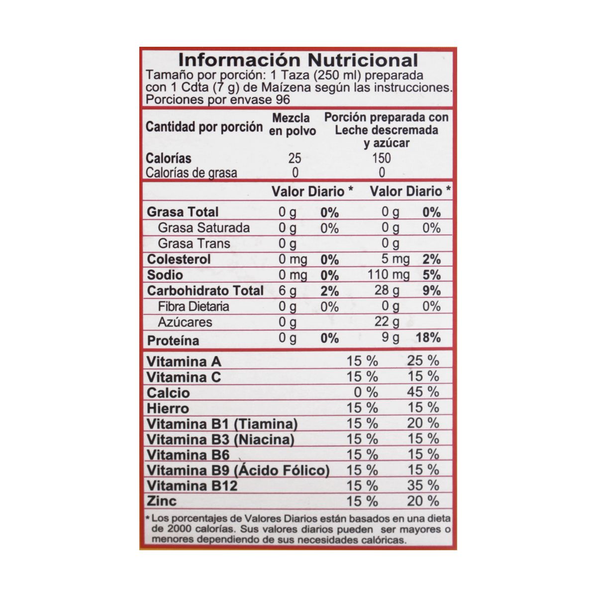 10X Maizena Fecula Maíz x 720 Gr