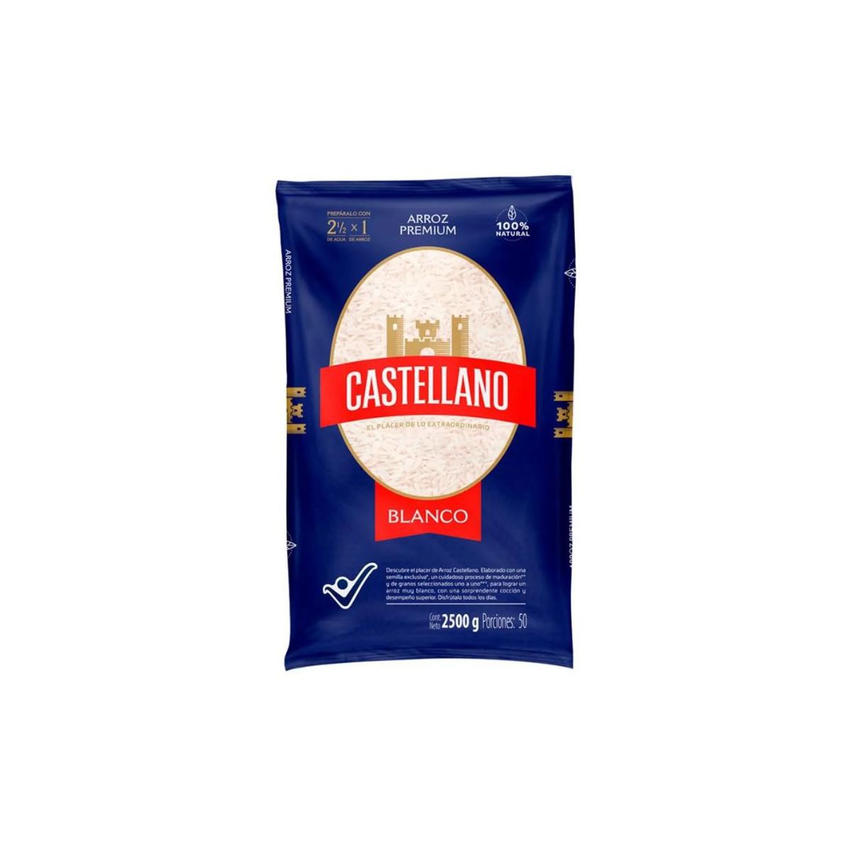 10X Arroz Castellano Tradicional x 2500 Gramos Bolsa