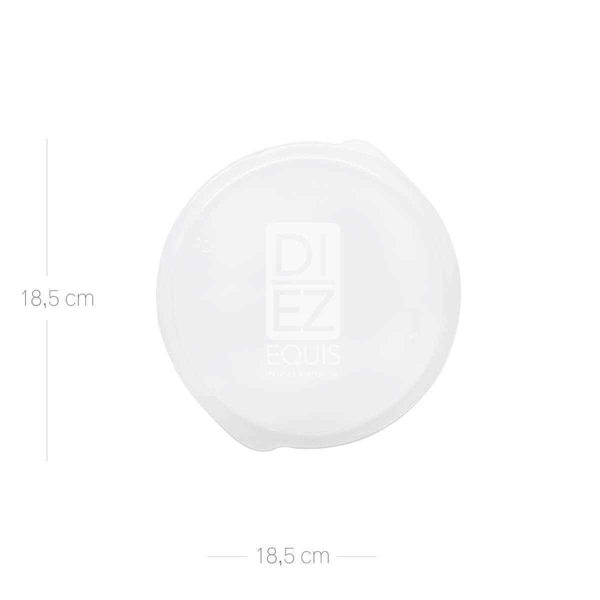 10X Tapa Cazuela Traslúcido 26 Oz x 50 Unid x Paquete