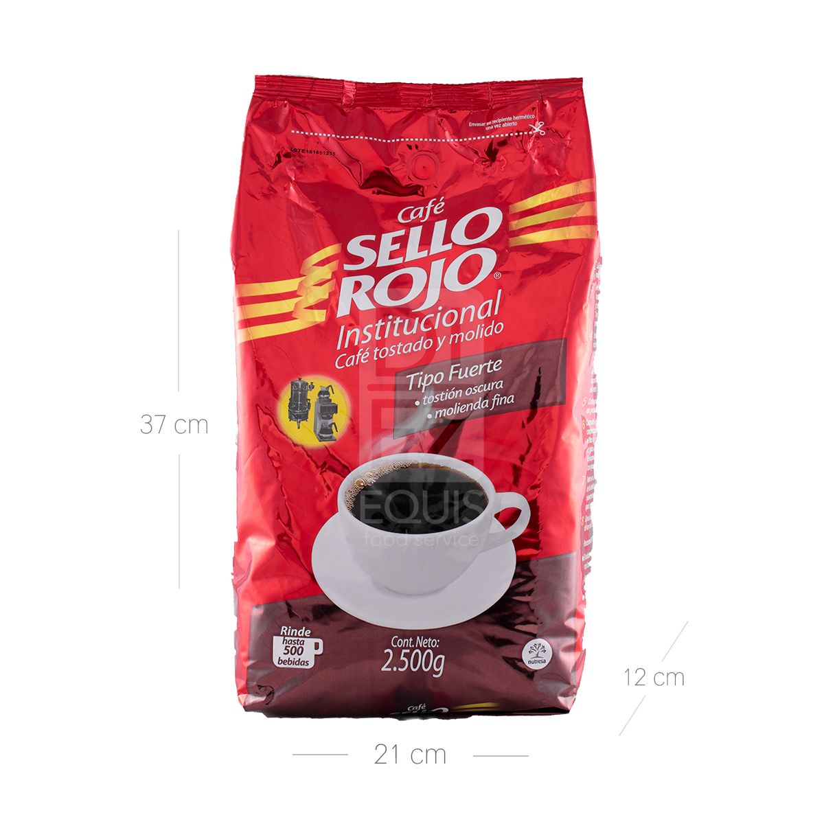 10X Café Sello Rojo Institucional FUERTE x 2500 Gr Bolsa