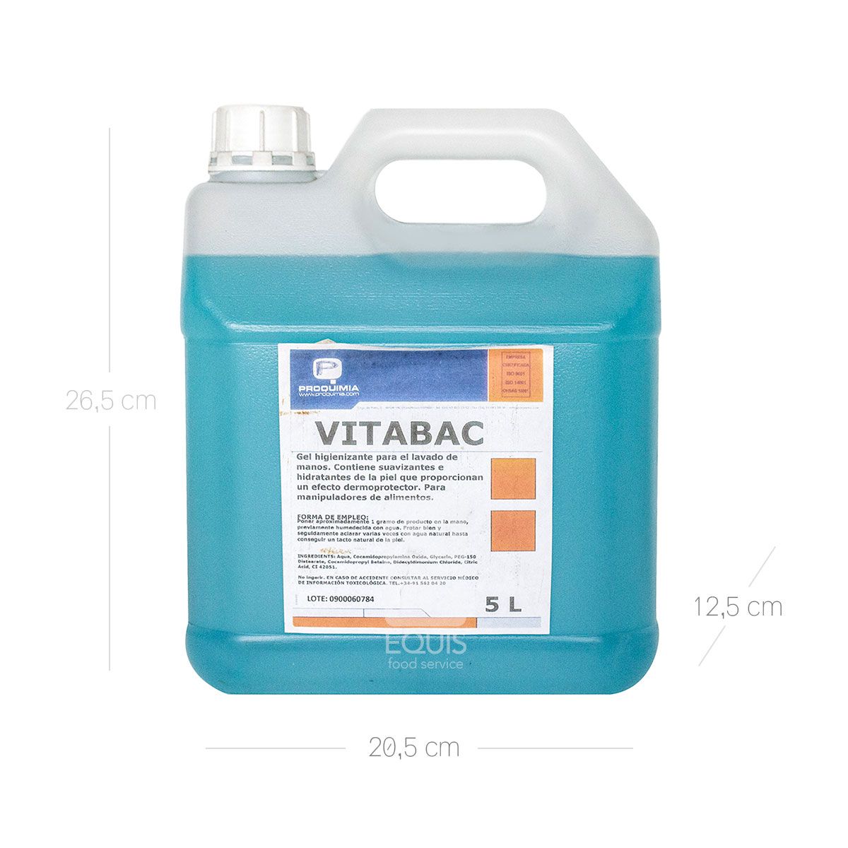 10X Jabón Manos Antibacterial Vitabac QEH x 5000 cc