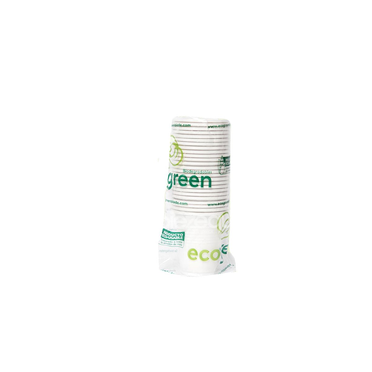 10X Vaso 6 Oz Ecogreen x 25 Unidades