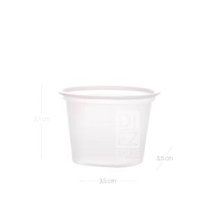 Copa Plástica Opal Con Tapa ProToGo x 2 Oz 25 Und - Paquete