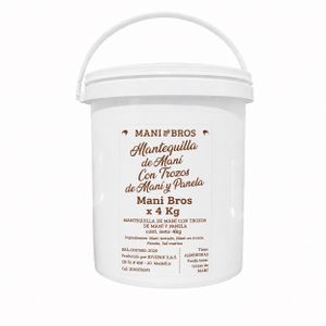 Mantequilla de Maní Con Trozos de Maní y Panela Mani Bros x 4 Kg - Unidad