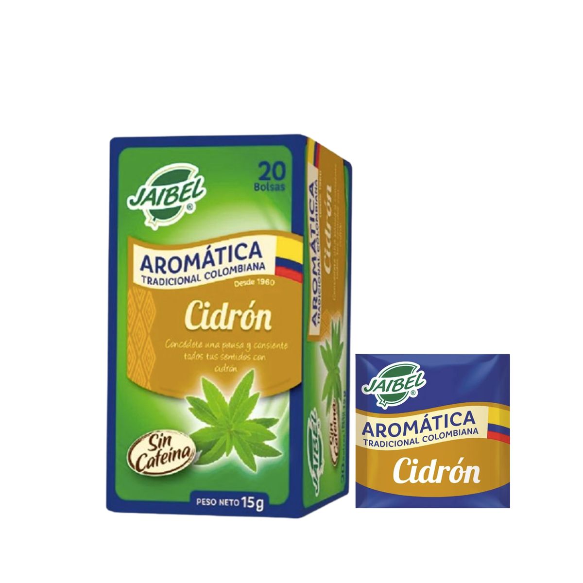 10X Aromática Cidrón Línea Institucional Jaibel x 20 Und