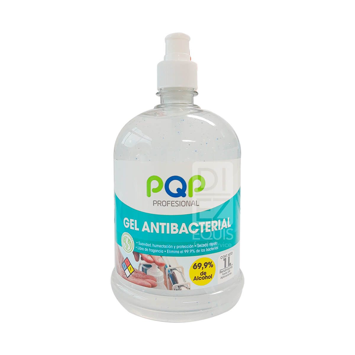 10X Gel Antibacterial PQP Pro 69.9% x 1000 Ml Pet