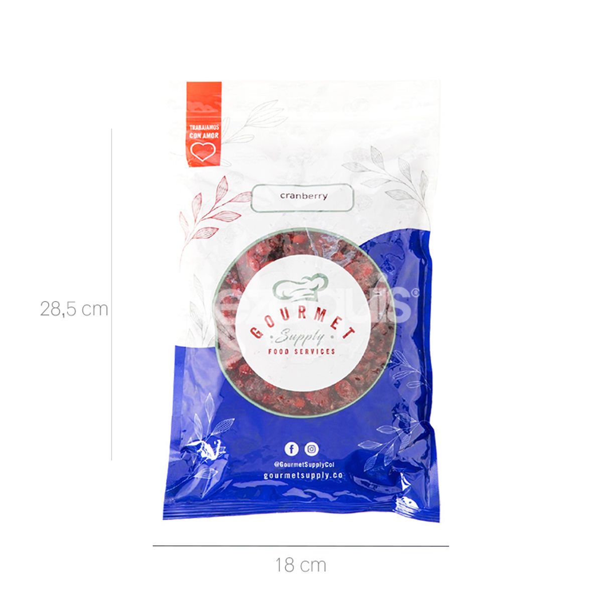 10X Cranberry Arándano Deshidratado Gourmet Supply x 454 Gr Bolsa