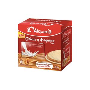 Snack Obleas x 16 Und Más Arequipe Alquería x 240 Gr Caja - Caja