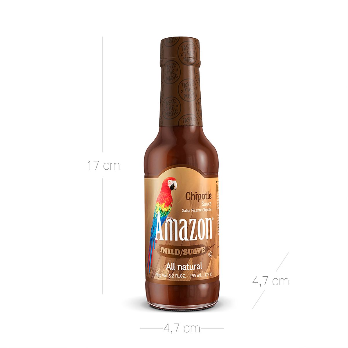 10X Salsa Amazon CHIPOTLE Picante x 155 Ml Vidrio