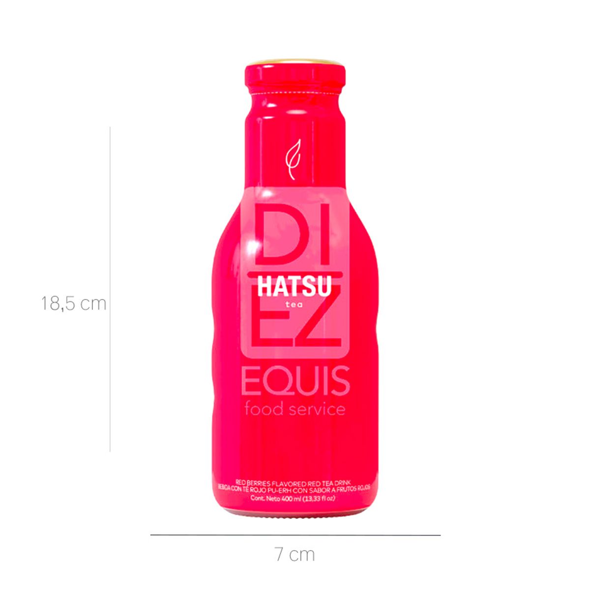 10X Té Hatsu Rojo x 6 Und x 400 Ml Botella