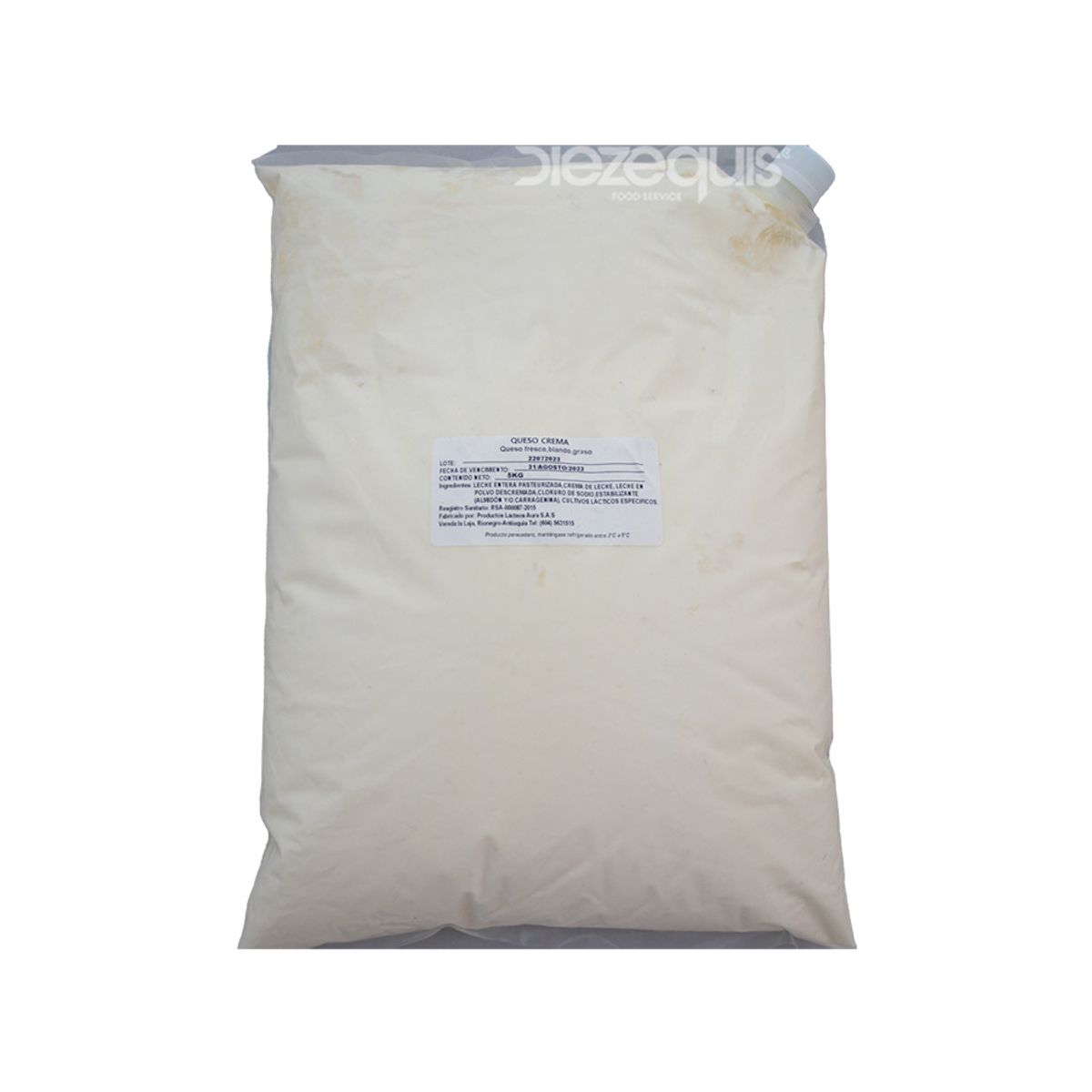 10X Queso Crema Auralac x 5000 Gr