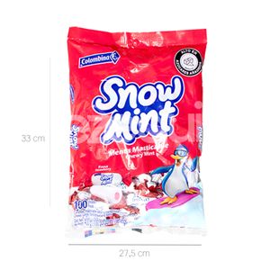 Menta Snow Mint Fresa x 100 Und Bolsa - Bolsa