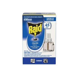 Insecticida Raid Zancudos Liquido Repuesto 32.9 Cm - Unidad