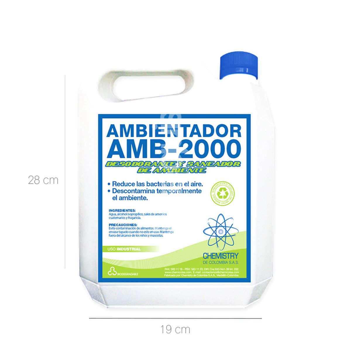 10X Ambientador Líquido AMB-2000 Chemistry x 4 Litros Galon
