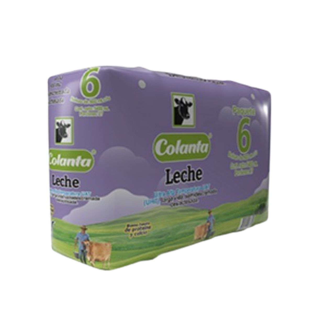 10X Leche UHT Deslactosada Semidescremada Colanta x 900 Ml Bolsa Sixpack