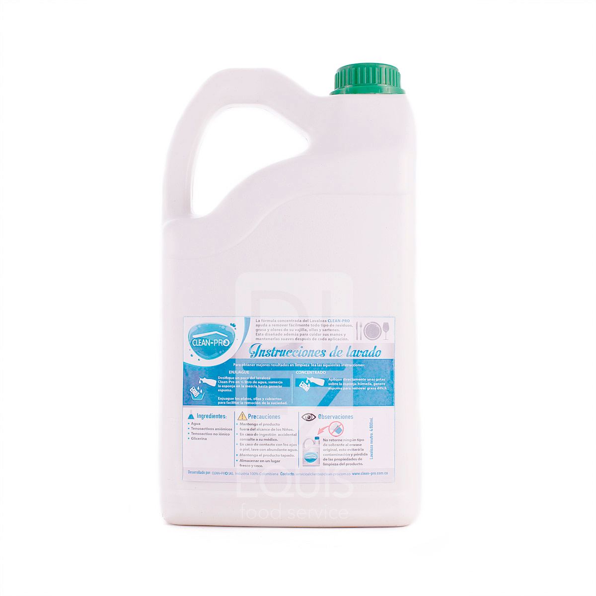 10X Lavaplatos Líquido Neutro Clean Pro x 4000 Ml