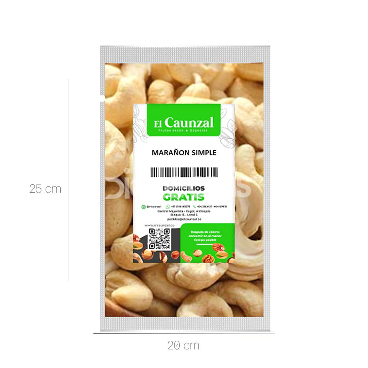 10X Marañon Simple El Caunzal x 500 Gr Bolsa