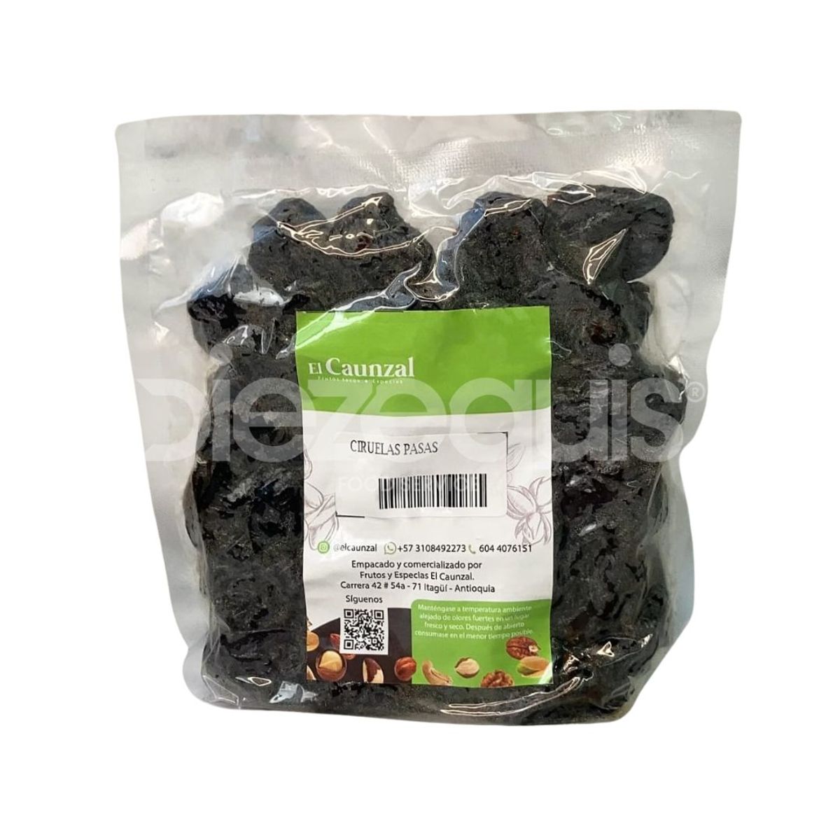 10X Ciruela Pasa El Caunzal x 500 Gr