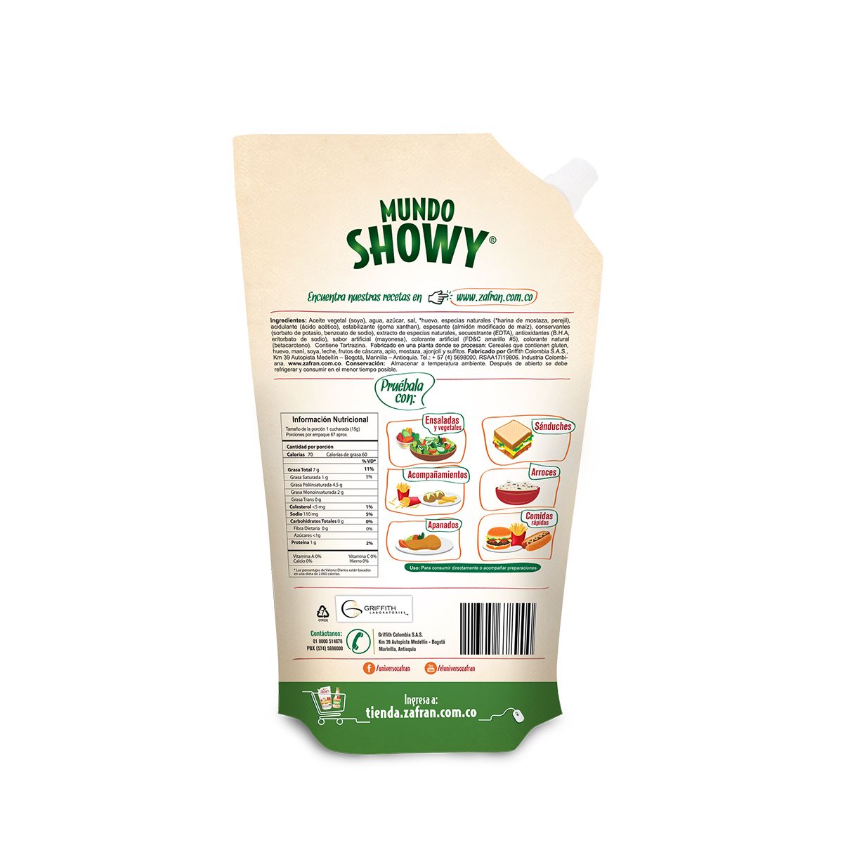 10X Salsa Showy Zafrán Premium x 1000 Gr Bolsa