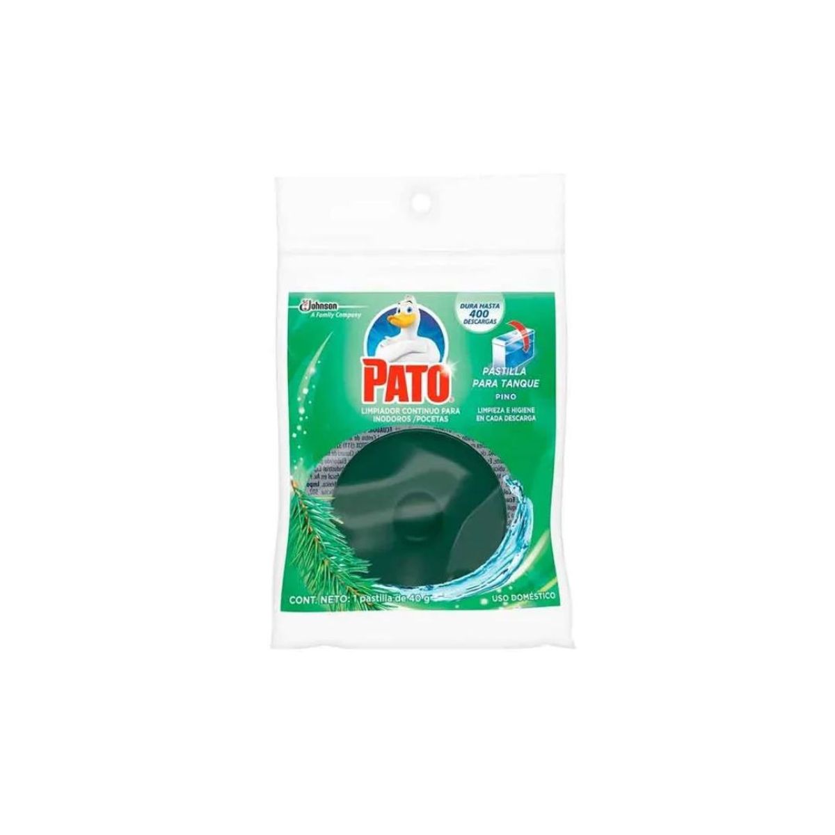 10X Pastilla Para Baño Pato Tanque Verde x 40 Gr