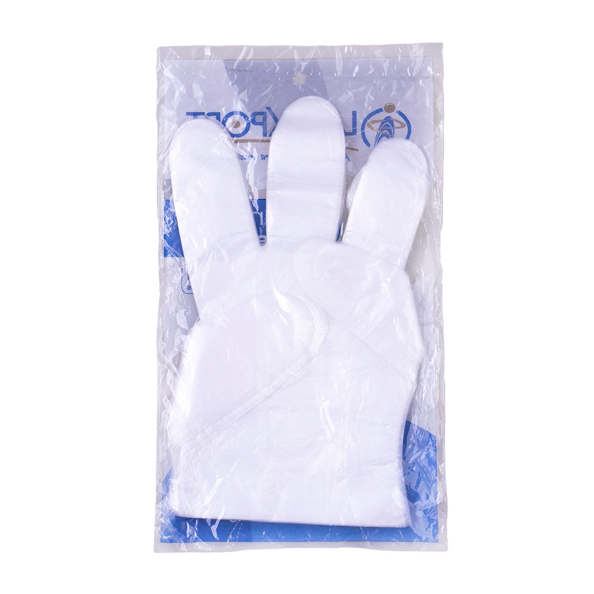 10X Guante Manipulación Alimento Polietileno Empaque Individual x 100 Pares