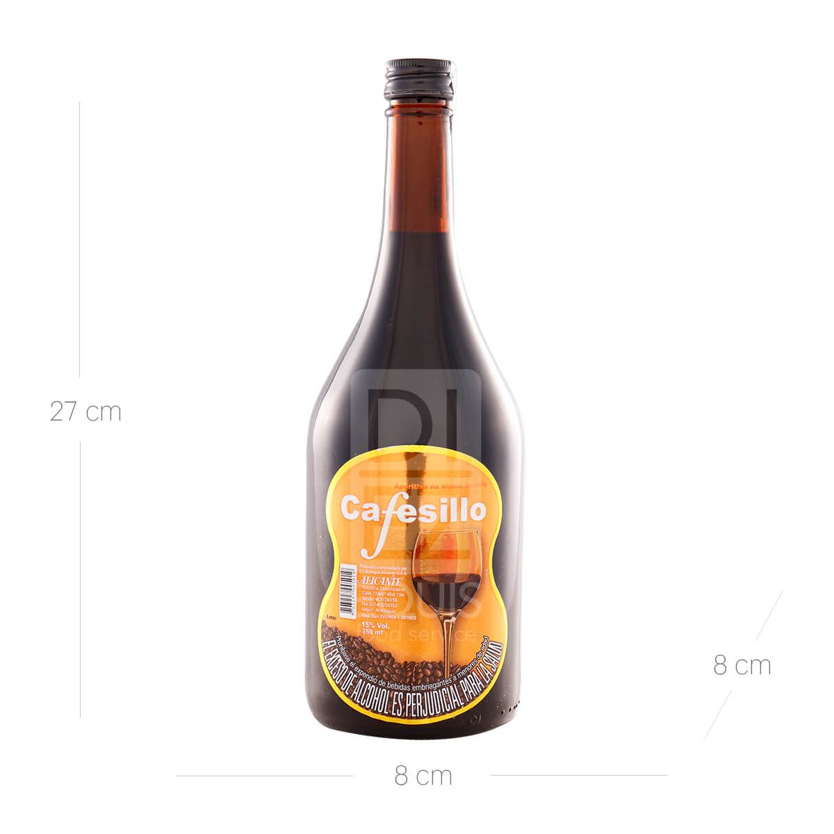 10X Bebida Cóctel de Café Cafesillo x 750 Ml Botella 15% Grado