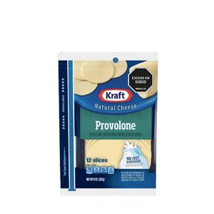 Queso  Provolone Kraft x 227 Gr 12 Tajadas - Unidad
