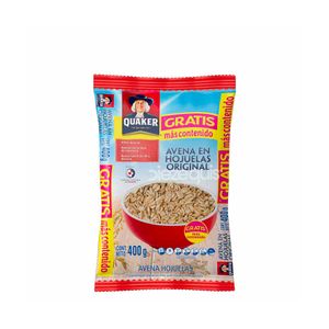 Avena en Hojuelas Quaker x 400 Gr - Bolsa