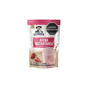 Avena Instantanea Fresa Quaker x 300 Gr x 24 Und - Bolsa