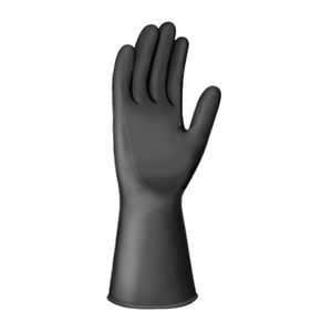 Guante Industrial Negro Latexport Calibre 25 Talla 7 Par - Paquete