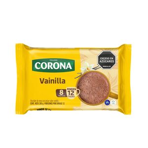 Chocolate Corona Vainilla 8 Pastillas x 200 Gr - Unidad
