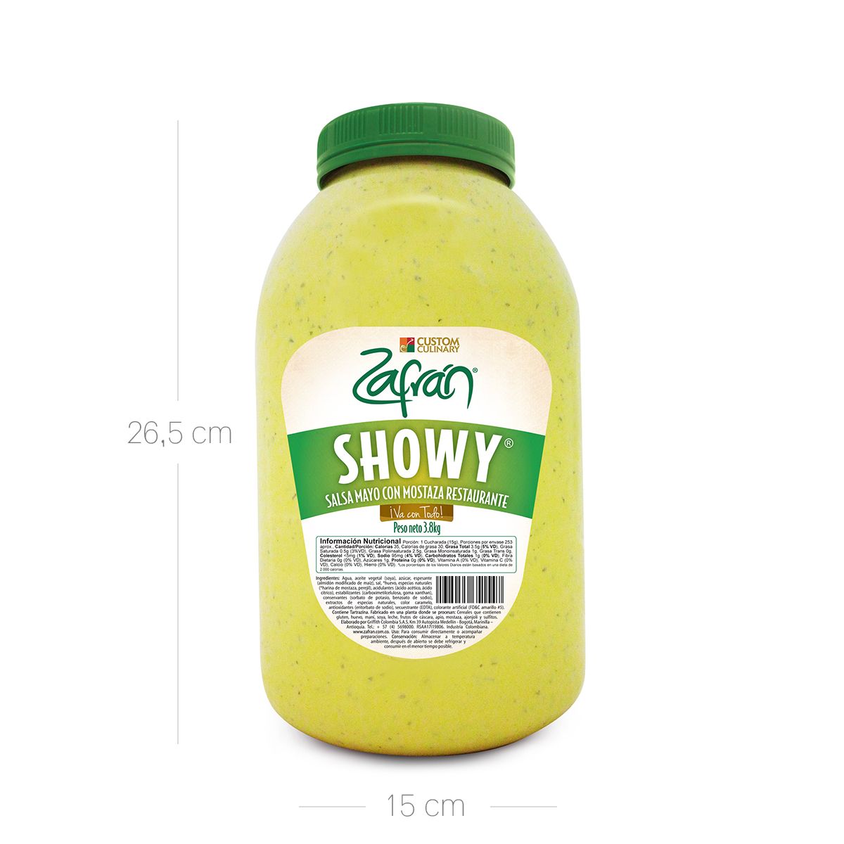 10X Salsa Showy Zafrán Restaurantes Galón x 3800 Gr Pet