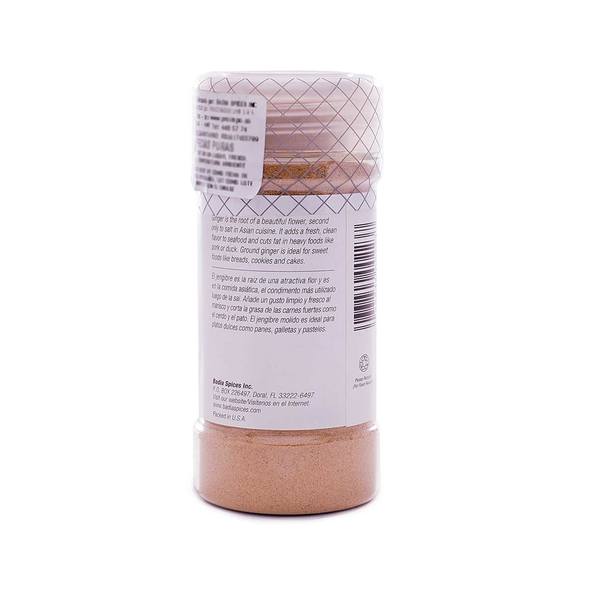 10X Jengibre Molido Badia x 42.5 Gr Tarrito Plástico