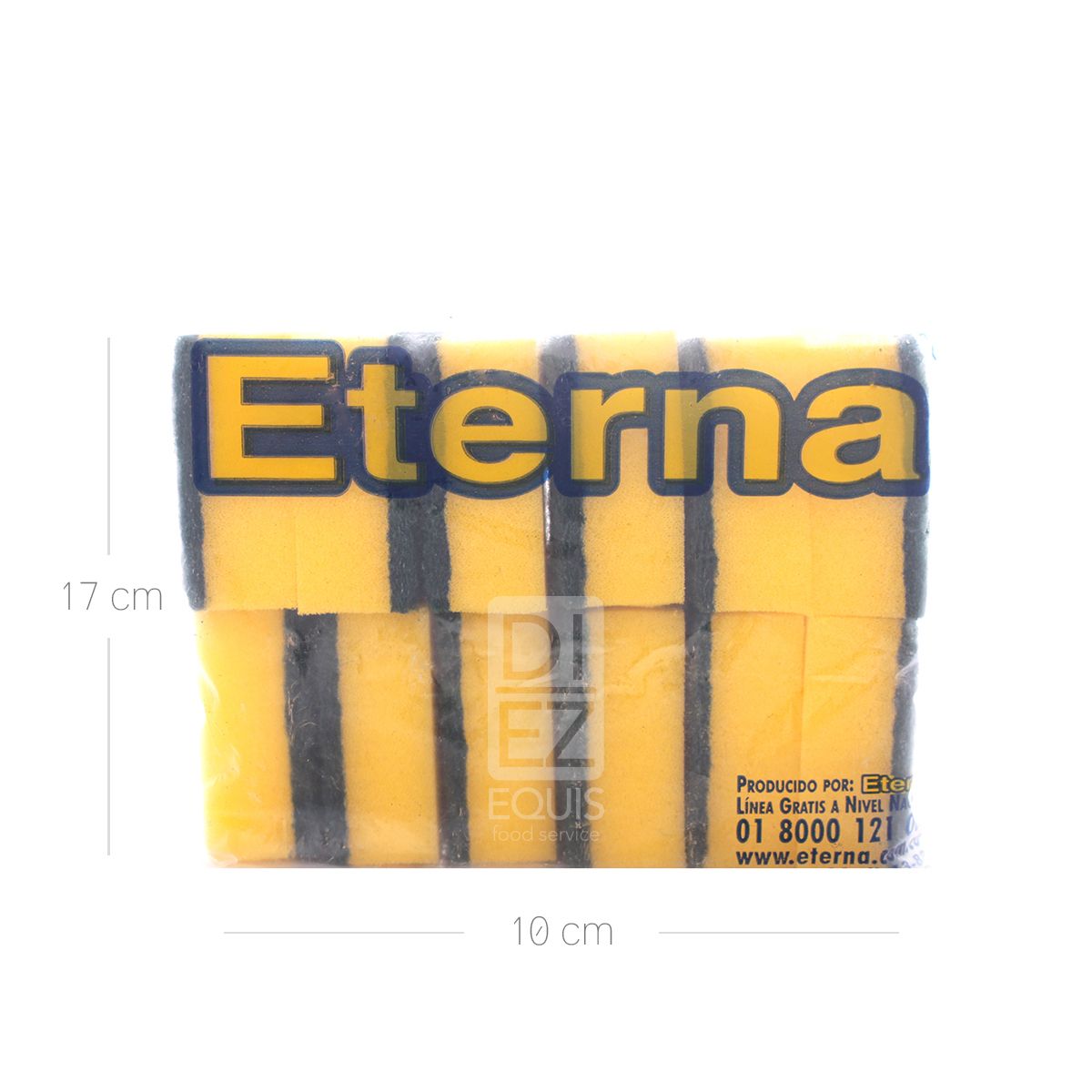 10X Esponja Doble Uso Grande x 12 Und Paquete